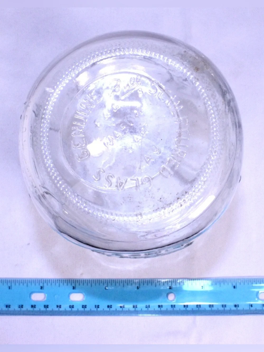 Vintage Ball Sculptured Glass fruit jar #49 - half gallon